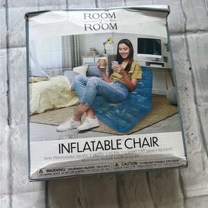 Room Room Blue Inflatable Chair